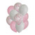 36 Pcs 12 Inches Pink and White Latex Balloons Confetti Balloons Helium Balloons Party Supplies for Wedding Birthday Girl Baby Shower Party Decorations