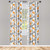 Ambesonne Geometric 2 Panel Curtain Set  Cultures Motif Traditional Teardrop Pattern Vintage Palette  Lightweight Window Treatment Living Room Bedroom Decor  56" x 84"  Orange White