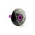 KustomCaps Sugar Skull  Through The Eye  1 1 8" Headset Cap Black w Purple Bolt