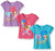 Nickelodeon Girls' Little Girls' Shimmer and Shine 3 Pack T-Shirts  Teal Purple Pink  4