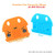 MakerFocus 2pcs BBC Micro:bit Protective Case Non-Acrylic Silicone Case Cute and Soft Easy to Storage for Micro:bit Board DIY Program Orange and Blue