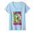 Womens Nintendo Super Mario Yoshi Toad Later Hater V-Neck T-Shirt