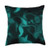 Bella Frann Abstract Green Silk Art Throw Pillow  18x18  Multicolor