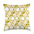 Bella Frann Abstract Honeycomb on Green Throw Pillow  18x18  Multicolor
