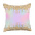 Rainbow Ombre Co Pink Purple Blue Girly Glam Rainbow Ombre Gift for Her Throw Pillow  18x18  Multicolor