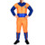 Dragon Ball Z Goku Onesie Union Suit Medium Orange