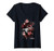 Womens Marvel Spider-Man Character Paint Splatter Collage V-Neck T-Shirt