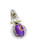 Purple Copper Turquoise Sterling Silver Two Tone Pendant  Unique Turquoise Pendant Purple Copper Turquoise Sterling Silver Two Tone Pendant  Unique Turquoise Pendant