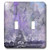 3dRose lsp_264695_2 Paris Watercolor Illustration Purple Toggle Switch  Multicolor