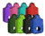 Showman Double Open Nylon Hay Bag  Blue