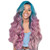 YOMXL Long Wavy Synthetic Full Hair Wig Pink Purple Cosplay Party Lace Front Wig for Women High Temperature Heat Resistant Fiber Hair Wigs YOMXL Long Wavy Synthetic Full Hair Wig Pink Purple Cosplay Party Lace Front Wig for Women High Temperature Heat Resistant Fiber Hair Wigs
