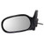 Brock Replacement Drivers Manual Remote Side View Mirror Compatible with 98-02 Corolla Prizm 87940-02100