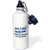 3dRose Carrie Merchant Quote - Image of I Will Never Reach The Top Shelf with T Rex by My Side - 21 oz Sports Water Bottle  wb_311803_1