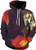 Sportides Unisex Boy Girl Realistic 3D Digital Print Pullover Hoodie Hooded Fleece Sweatshirt LYM020_Orange_L XL