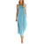 COOKI Women Dresses Casual Loose Sleeveless Oversized Split Maxi Dress Summer Beach Long Dress Plus Size Dress Blue