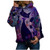 Hooded Sweatshirt Women Hood Animal Printing Long Sleeves Pullover Blouses Sweatshirt Tops Plus Size Hoodies Pullover Purple