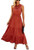 KIRUNDO 2021 Summer Womens Sleeveless Maxi Dress Solid Color Round Neck Tie Neck Dress High Waist Ruffle Hem A-Line Long Dress  Medium  Brick Red KIRUNDO 2021 Summer Womens Sleeveless Maxi Dress Solid Color Round Neck Tie Neck Dress High Waist Ruffle Hem A-Line Long Dress  Medium  Brick Red