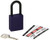 Brady 123349 Lockout Padlock  Keyed Alike  1 4"  Purple
