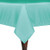 Ultimate Textile 52 x 52-Inch Square Polyester Linen Tablecloth Caribbean Blue