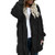 Gillberry Women Jacket  Women Hooded Long Coat Jacket Hoodies Parka Outwear Cardigan Coat  Black  M