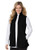 Woman Within Women's Plus Size Zip-Front Microfleece Vest - L  Black