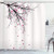 Ambesonne Nature Shower Curtain  Cherry Blossoming Falling Petals Flowers Springtime Park Simple Illustration Print  Cloth Fabric Bathroom Decor Set with Hooks  70" Long  Pink Black Ambesonne Nature Shower Curtain  Cherry Blossoming Falling Petals Flowers Springtime Park Simple Illustration Print  Cloth Fabric Bathroom Decor Set with Hooks  70" Long  Pink Black