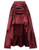 SCARLET DARKNESS Women Victorian Steampunk Skirt Gothic Bustle Skirt High Low Wine L