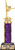 Crown Awards Gymnastics LegHold Female Trophies  Personalized Purple Gymnastics LegHold Female Trophy with Custom Engraving Prime