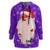 YiYLunneo Womens Hoodie Merry Christmas Cartoon Snowman Printed Pullover Hooded Long Sleeve Sweatshirt Blouse Tops Purple
