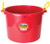 Little Giant Plastic Muck Tub  Red  Durable  and  Versatile Utility Bucket with Handles  70 Quart   Item No. PSB70RED
