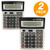Emraw 12-Digit Desktop Calculator with Profit Calculation & Tax Functions Business Office Calculator Check and Correct Auto Replay Large Display Big Sensitive Button Calculator (Pack of 2)
