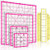 6 Piece Quilting Ruler Square Acrylic Quilting Ruler Fabric Cutting Ruler Clear Mark Acrylic Ruler and Ironing Ruler  4.5 x 4.5 Inch  6 x 6 Inch  9.5 x 9.5 Inch  12.5 x 12.5 Inch  Rose Red