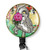 Flower Heart Retractable ID Card Badge Holder with Alligator Clip, Name Nurse Decorative Badge Reel Clip on Card Holders