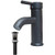Greenspring Bathroom Faucet Black Waterfall Antique Single Handle Lavatory Basin Vanity Sink with Pop Up Drain Mixer Tap with Overflow Supply Line Lead-Free