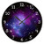 OSWALDO Rustic Wall Clock for Living Room Decor Purple Galaxy Cluster Nursery Wood Wall Clock for Bedroom Decor 12 inch