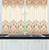 Ambesonne Geometric Kitchen Curtains  Vintage Prehistoric Aztec Motif with Folk Art Effect Print  Window Drapes 2 Panel Set for Kitchen Cafe Decor  55" X 39"  Amber Peach