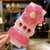 xingxing 5 6 10 20 Pcs Box Girls Cute Knitting Animal Cartoon Flower Hair Clips Children Sweet Soft Hairpins Kid Hair Accessories Set  Color   Roes red 3 Pcs