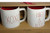 Rae Dunn XOXO and HUGS  and  kISSES Ceramic matte Red Interior mug set 2 Rae Dunn XOXO and HUGS  and  kISSES Ceramic matte Red Interior mug set 2