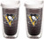 Tervis NHL Pittsburgh Penguins Primary Logo Insulated Tumbler with Emblem and Lid 2 Pack - Boxed  16 oz  Clear