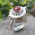 Red Onyx 925 Sterling Silver Ring Gemstone Handmade Jewelry for Women  Box Ring for Gift Mother's Day Gift