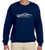 1965 1966 Ford Mustang Fastback Classic Outline Design Sweatshirt XL Navy Blue