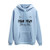 YSLMNOR Cat Printed Sweatshirt for Womens Long Sleeve Hoodies with Pocket Pullover Girls Hooded Tops Light Blue