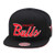 Mitchell  and  Ness Chicago Bulls Snapback Hat for Men - Black Red Script - NBA Basketball Cap for Men