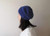 Royal Blue Slouchy Hat  Hand Knit Chunky Slouch Hat  Women Knit Hat  Wool Blend Hat  Seamless Winter Beanie