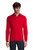 Lands' End Mens Long Sleeve Supima Polo Rich Red Tall Medium