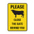 Keviewly Please Close The Gate Behind You Cow Symbol Activity Sign 12 X 8 Inches Metal Tin Sign