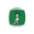 Mexican Cactus Hair Mummy Soccer Sports Mirror Portable Compact Pocket Makeup Double Sided Glass