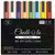 Fine Tip Chalkboard Chalk Markers -8 Pack 3mm- Classic Earth Color Ink - Erasable Dry Erase Marker Pens for Blackboards, Bistro, Window - 3mm Reversible Bullet  and  Chisel Point