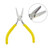 Mini flat nose pliers Needle Nose Plier with Mini Wire Cutting Tool 4-3/4 Inch