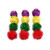 POPETPOP 30 PCS Assorted Color Sparkle Balls Mini Tinsel Balls Glitter Pom Pom Ball for Cat Kittens -Mixed Colors-